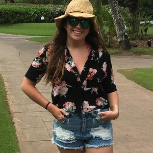 Pacsun Cropped Button up